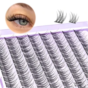 8-16mm PBT Multi Curl Cluster Lashes High Elastic Band Flexible Fit Cruelty Free Won’t Slip off During Long Time Wearing