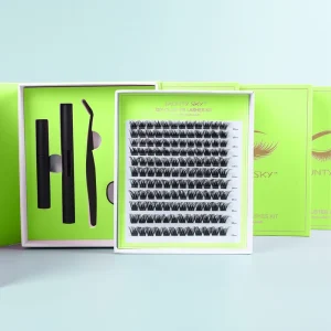 8-16mm Pre-Cut DIY Lash Segment Custom Eyelash Cluster Kit Soft Lash Extension Kit