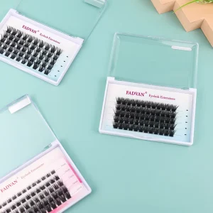 8 20mm Segmented Eyelash Cluster False Eyelashes Custom Logo Lash Natural Fluffy Private Label Diy Lash Extension