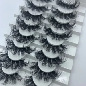 8 Pairs 3D Faux Mink Eyelashes Natural Thick Dramatic Handmade Fake Lashes