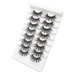 8 Pairs 3D Mink False Eyelashes Natural Wispy Fluffy Dramatic Volume Fake Lashes Extension Handmade Cruelty Free Eyelashes