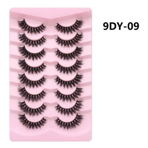 8 Pairs Bridal Handmade Thick Eyelashes Fluffy Curled Lashes Various Styles Customized Private Label Eye Lashes