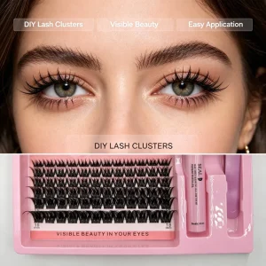 80D CC Curl D Curl Cluster Lashes for for Salon Use