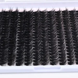 80D Heat Melt Synthetic Hair 3D 80P Single Cluster Dense False Eyelashes Fine and Long Synthetic Segmented Eyelashes