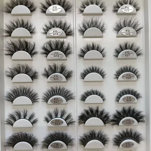 8D Fluffy Eyelashes Faux Mink Lashes Cils Best Silk Faux Mink Strip Fake Eyelashes Synthetic 3D Silk Fiber Eyelashes