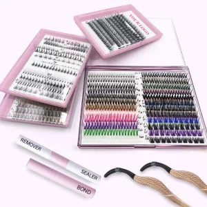 8mm 9mm 10mm 11mm 12mm C CC D Curl False Eyelashes Segmented Lash Kit DIY Cluster Lashes