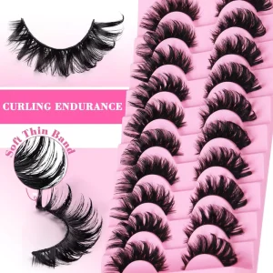 9-16mm 20d 50d Natural Soft Black Faux Mink Eyelash Cluster Kits Private Label Your Logo Cluster Lashes