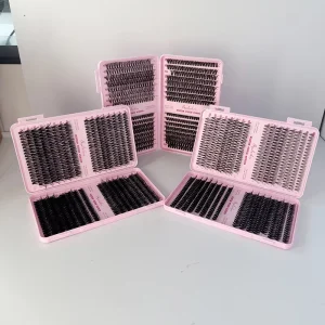 9-16mm Mixed-Length DIY Cluster Lashes Kit 30D 40D 50D 60D Wispy Volume Eyelash Book Segment Clusters