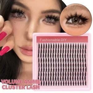 9 Rows Mixed Spiky Faux Mink Lash Clusters Handmade Mega Volume Individual DIY Eyelash Extension Lash Clusters