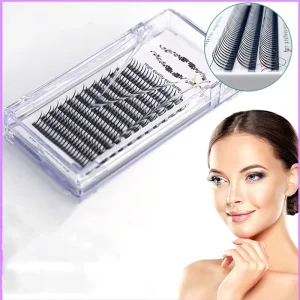 A Shape 10mm Premade Eyelashes Individual Lashes Cluster Spikes Wispy Premade Russian Natural Fluffy False Eyelashes