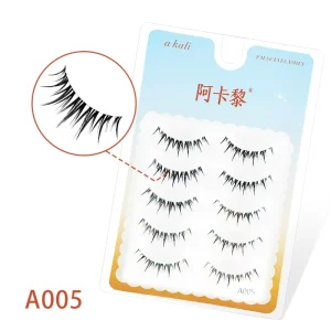 A005 DIY Batch of Natural Full Strip Eyelashes for Foreign Trade and Eyelash Makeup Pair