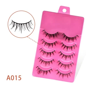 A015 DIY Pair Simulation Mink Fur Full Strip Eyelashes Batch for Full Eyelashes Cross Border Foreign Trade