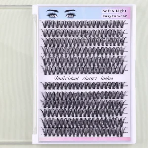ALICE BEAUTY 320Pcs Cluster Lashes 30D 40D 50D C D Curl Lash Clusters Mix 8 16mm Individual Eyelashes DIY Lash Extension Kit