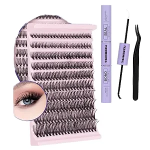 AOSHIMAN Handmade PBT & Silk False Eyelashes 12/14 Rows Guangdong Origin Custom Logo Model CNK-DIY-01