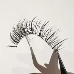 ASJ 5 Pairs Glue Free Self Adhesive False Eyelashes Natural Wispy Fairy Manga Lashes Reusable No Glue Needed Full Strip Lashes