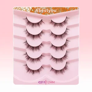 Abestyou Factory Price Custom for Lash Strips Vegan 3D Faux Mink Lashes Handmade Reusable Self Adhesive Eyelashes