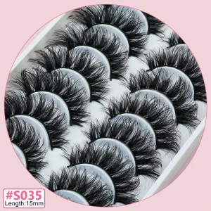 Abestyou Fluffy 5D Faux Mink Full Strip Eyelashes Individual False Lashes Bulk Pack