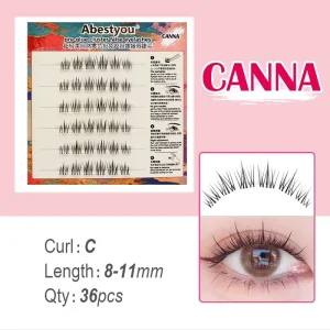 Abestyou Self Adhesive Eyelashes Pre Glued Cluster Lashes No Glue No Remover 10 16mm C Curl one Step DIY Lash Save Time