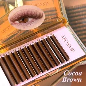 Abonnie Classic Lash Extensions Trays Eyelash Extension Trays Matte Brown Volume Cashmere Lashes Matte Brown Lash Trays