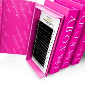 Abonnie Custom 0.03 Dark Black Individual Lashes Casmere Eyelash Extension Matte Cashmere Lash Tray Mega Volume Lash Extensions