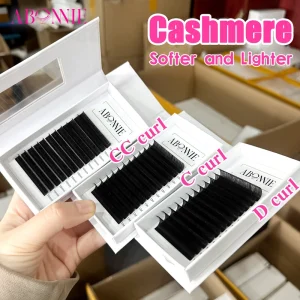 Abonnie True Matte Fiber Luxuriously Soft No Shine Lashes Supplies Lash Trays Cashmere Matte Black Eyelash Extensions