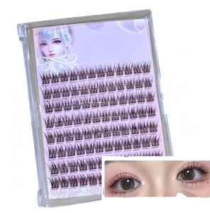 Abstract Layered Structure Cluster Lashes Unique Aesthetic Cluster Lashes for High Fashion Runway and Art Shows