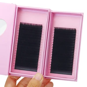 Allison Matte Black Lash Tray J Curl Custom Logo Lash Extensions Magnetic Eyelash Trays Matte Soft Matte Lashes