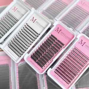 Anime 3D Effect Synthetic Hair Spike Lash Extensions with Custom Logo Cruelty Free Vegan Eyelashes