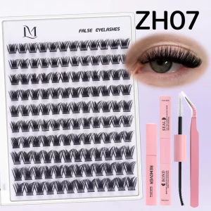 Anime Manga Spiky Wispy DIY Cluster Lash Extension Kit with Bond and Seal