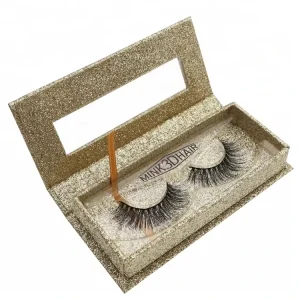 Authentic Siberian Mink Fur 3D Fully Natural Full Strip Lashes Private Label Packaging Real Mink Eyelashes