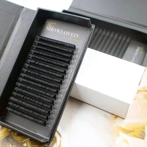 B C CC D DD L LU LC LD Curl 0.03 05 07mm Matte Black Dark Fluffy Cashmere Volume Lash Extensions