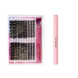 B05 Eyelash Kit Large Set Dense Synthetic Hair Eyelashes DIY Segment Cluster Lashes Natural Black