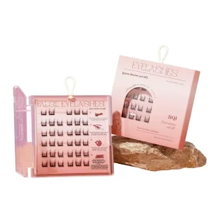 BQI Glue-Free Synthetic Hair False Eyelashes Lazy Self-Adhesive Grafted Segmental Trilogy Natural Imitation Beginner-Friendly