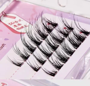 BQI Perfect 3D Thailand Style Eyelashes Single Cluster Thin Stems Dense Lashes Kawai Anime False Eyelashes
