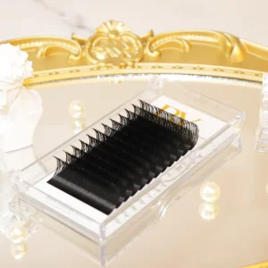 BY 0.02 0.08MM Salon Professional Eyelash Extension Russian Volume Lashes Private Label Fans J B U LC LD Lash Trays