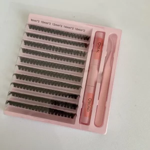 BY 0.07 Private Label Mix 3D Effect Fluffy Single DIY Lash Cluster 8 16mm Mix Lash Clusters