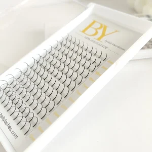 BY 8-15mm Mix Size Tray Spike Lash Handmade Korea PBT Fairy Clusters Lashes 0.07mm Thickness Fluffy Premade Spikes Lash Supplies