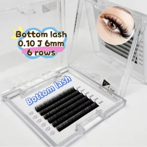BY Classic Bottom Lash Extension Silk Individual Eyelashes J B C 5mm 6mm 7mm 0.10 Under Lower Lashes Private Label Lash Supplier