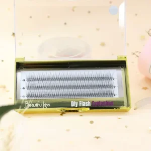 Beautiful Kiss Fishtail Segments False Eyelashes Self Grafting Dovetail Lashes Private Label