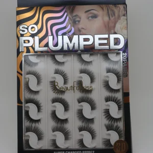 Beautifulkiss so Plumped 3D False Eyelashes 20 Pairs Super Charged Effect Fluffy Full Strip Lashes Dramatic