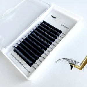 Beauty 0.03/0.05/0.07 C D Curl Easy Fanning Lashes Volume Mega Eyelashes Extension Self Blooming Eyelashes Hand Made