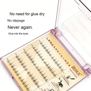 Beauty Glue Free Fan Eyelashes Natural Mother Like Lower Eyelashes Small Flames Single Clusters Segmented for Novice