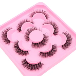 Beauty Makeup High Quality Handmade Cruelty Free 3D Effect Eye Lash Extensions Natural Synthetic Full Strip Eyelashes