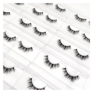 Beauty Products Lash Vendor 3D Natural Eyelashes False Lashes 15mm Full Strip Eyelashes