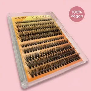 Beginner Friendly DIY Lash Extension Kit 30D 40D Individual Clusters Set 10 Rows Instant Glam Starter PBT Semi Hand