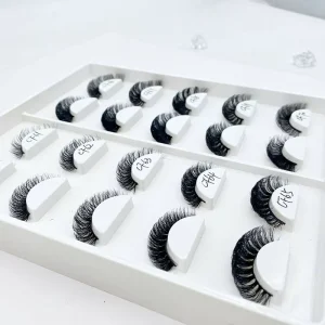 Best Quality Russian Strip Lashes DD Curl Strip Eye Lashes Natural Handmade 3D Faux Mink Lashes