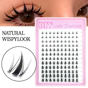 Best selling Thick Autumn Maple Leaf Semi hand Made DIY Segmented 12 row Large capacity Curled Photogenic Eyelashes