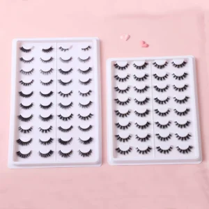 Big Pallet Eyelashes 3D Mink Eyelashes Makeup Artists Collections Salon Lashes