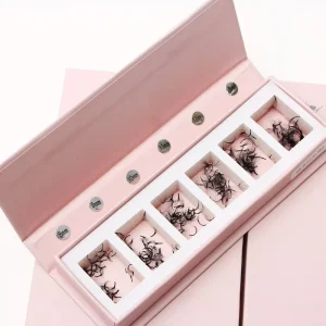 Big Trays Short Stem Premade Fans Handmade Dark Cashmere Lash Extension Jet 0.07 C D Full High Quality Private Label