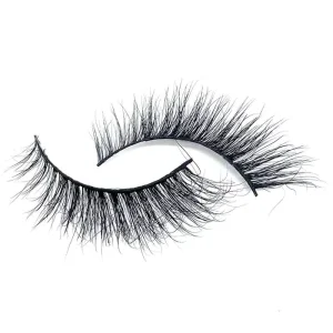 Black Cotton Band Strip Lashes Handmade Natural 3D Mink Lashes Premium Mink Eye Lashes